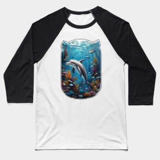 Dolphin Baseball T-Shirt